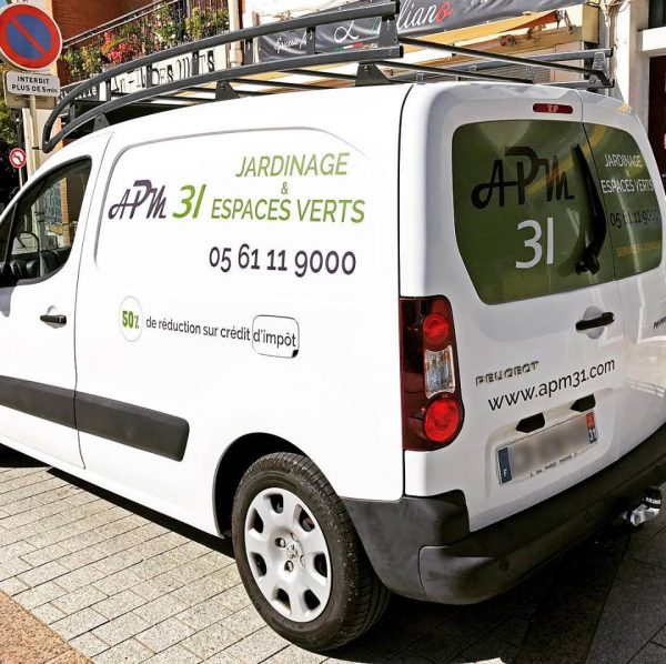 Marquage de camionnette professionnelle