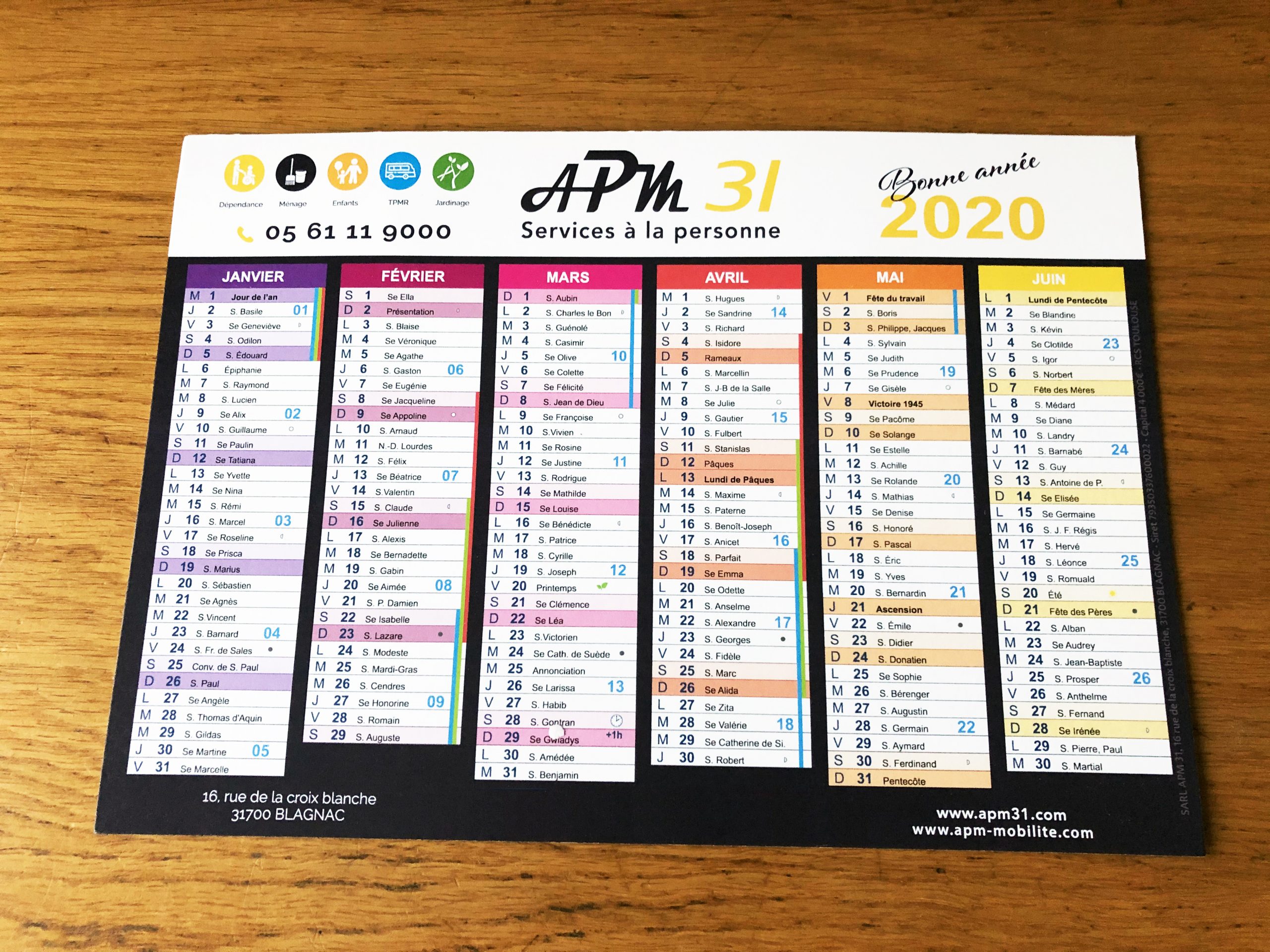 Création et impression de calendriers