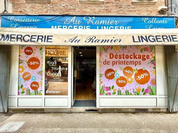 Vinyles de vitrines sur mesure